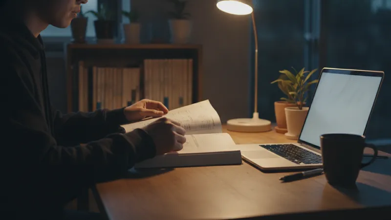 業務外で学習する場面のイメージ
